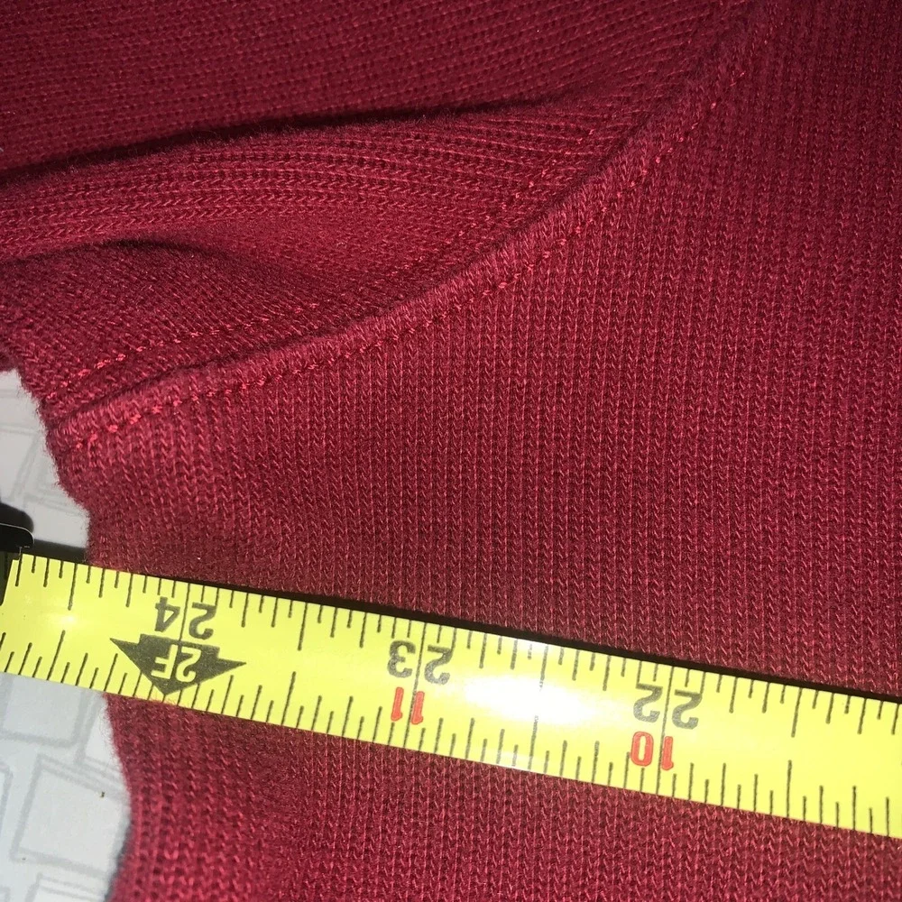Vintage Polo Ralph Lauren 1/4 Zip‎ Sweater Sweatshirt Mens Size Large Red Heavy